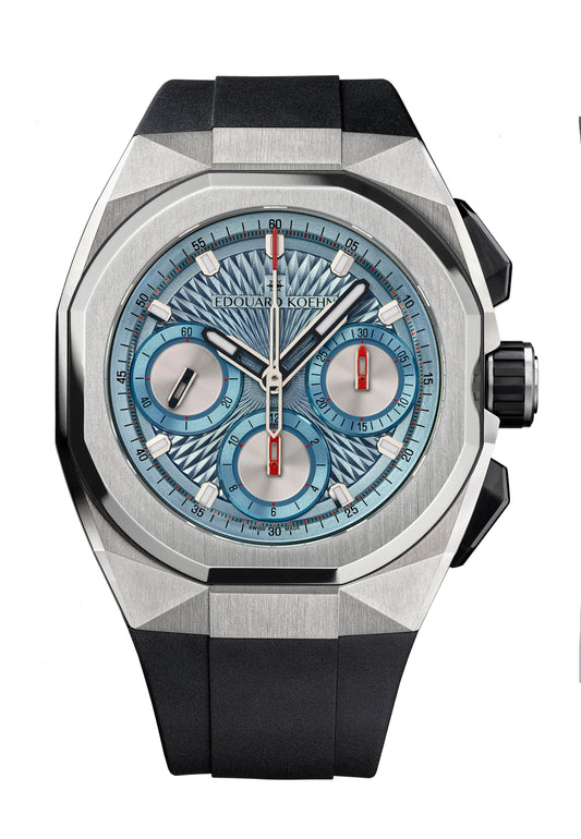 Tempus III Ice Blue Guilloché