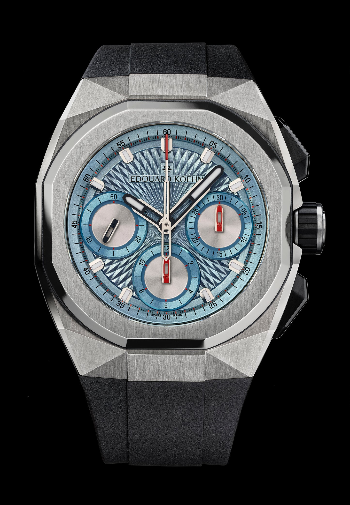 Tempus III Ice Blue Guilloché